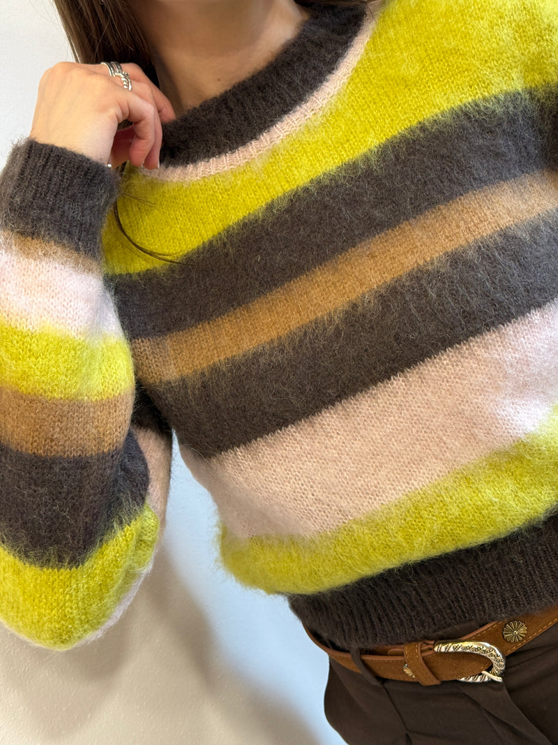 Maglione a righe Kontatto