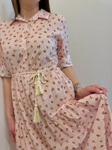 Chemisier rosa con fiori