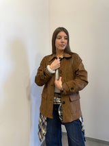 Giachetta in suede tabacco