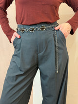 Pantalone sartoriale a gamba ampia , Grigio Antracite - Lumina