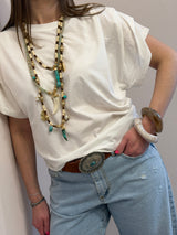 Collana doppia con pietre Susy mix