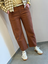 Pantalone Barrell Kontatto, color ruggine ￼