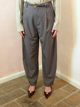 Pantalone sartoriale a gamba ampia , Grigio tortora - Lumina