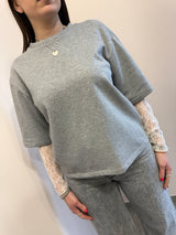 Felpa con manica in pizzo SusyMix