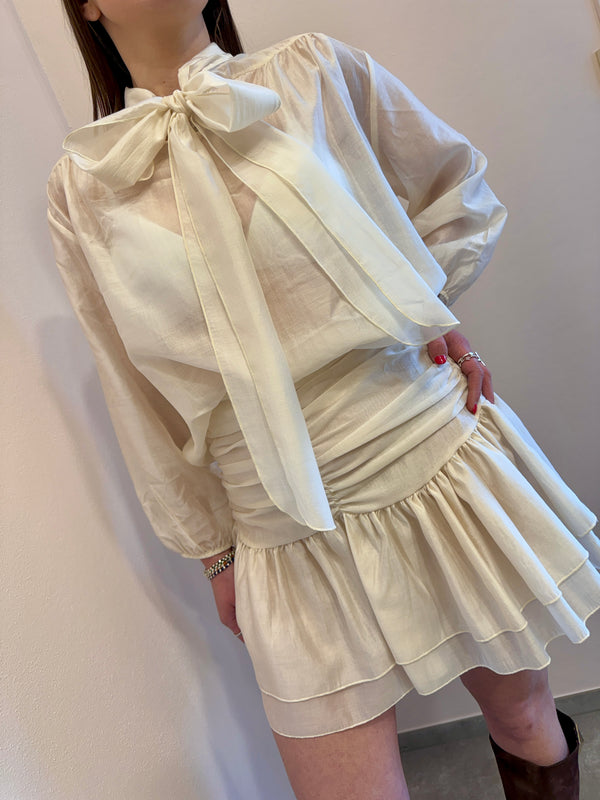 Camicia  chiffon avorio Kontatto