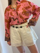 Camicia in misto seta - Tensione in