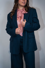 Giacca-Blazer gessata paillettes Kontatto