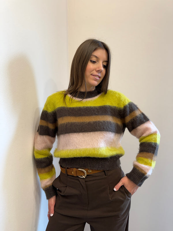 Maglione a righe Kontatto