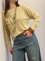 Maglia in viscosa, girocollo, raglan Kontatto