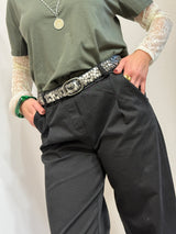 Pantalone straight fit nero