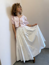 Gonna white lunga Glamorous