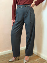 Pantalone sartoriale a gamba ampia , Grigio Antracite - Lumina