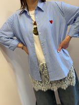 Camicia  Love azzurra