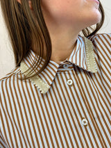 Camicia strass e perle Susy Mix