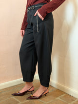 Pantalone a taglio Barrel,Nero - Lumina