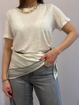 T-shirt Lino avorio - Art Love