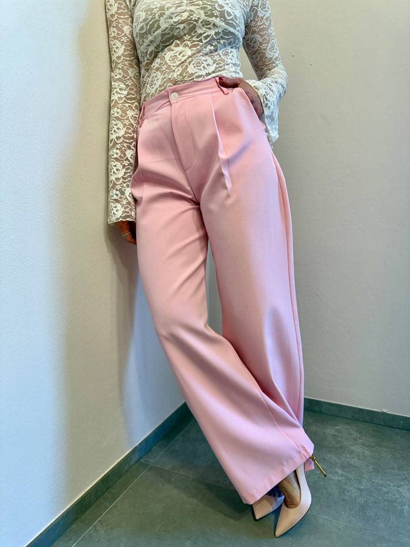 Pantalone rosa pastello Lumina