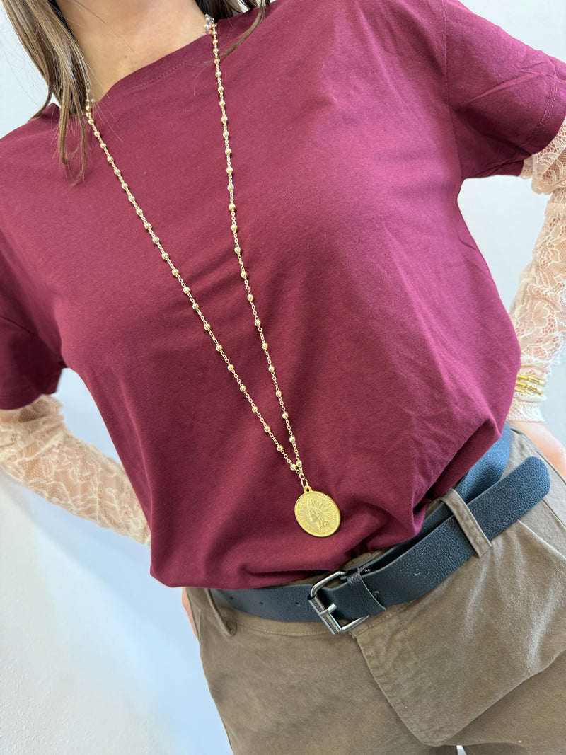 Collana oro con moneta Susy Mix