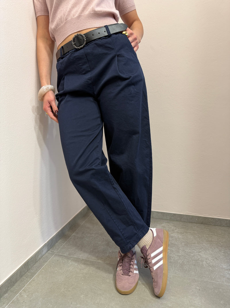 Pantaloni navy straight fit