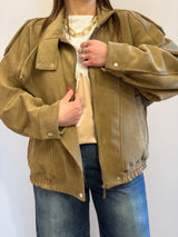 Bomber over in suede deserto -Tensione In