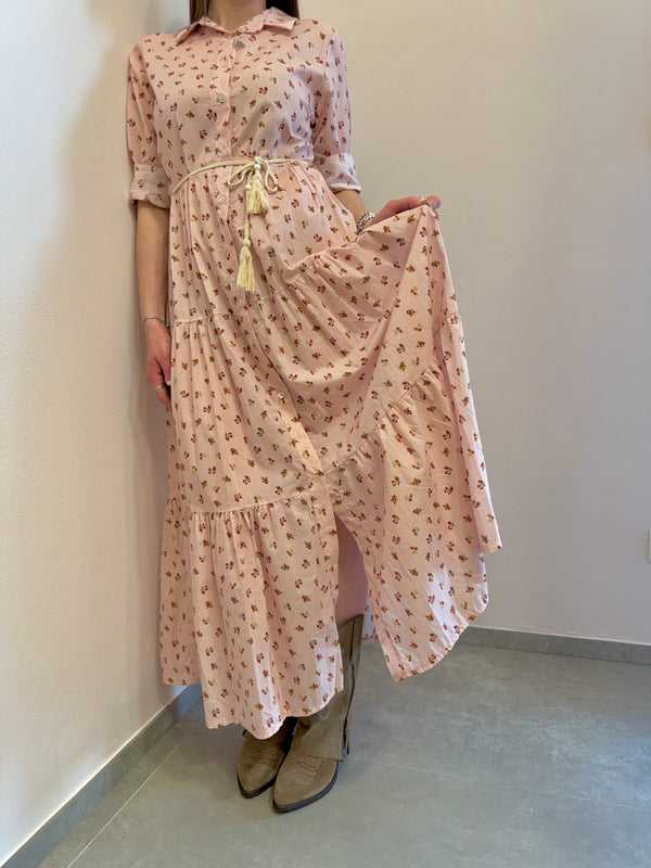 Chemisier rosa con fiori