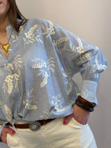 Camicia coreana ricamata, Kontatto