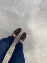 Mocassini in suede