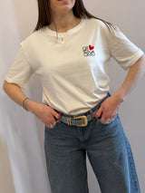 Maglietta ricamata love