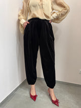 Pantalone ballon in velluto moro Susy Mix