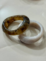 Bracciali rigidi effetto resina