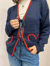 Cardigan corto Love Blu