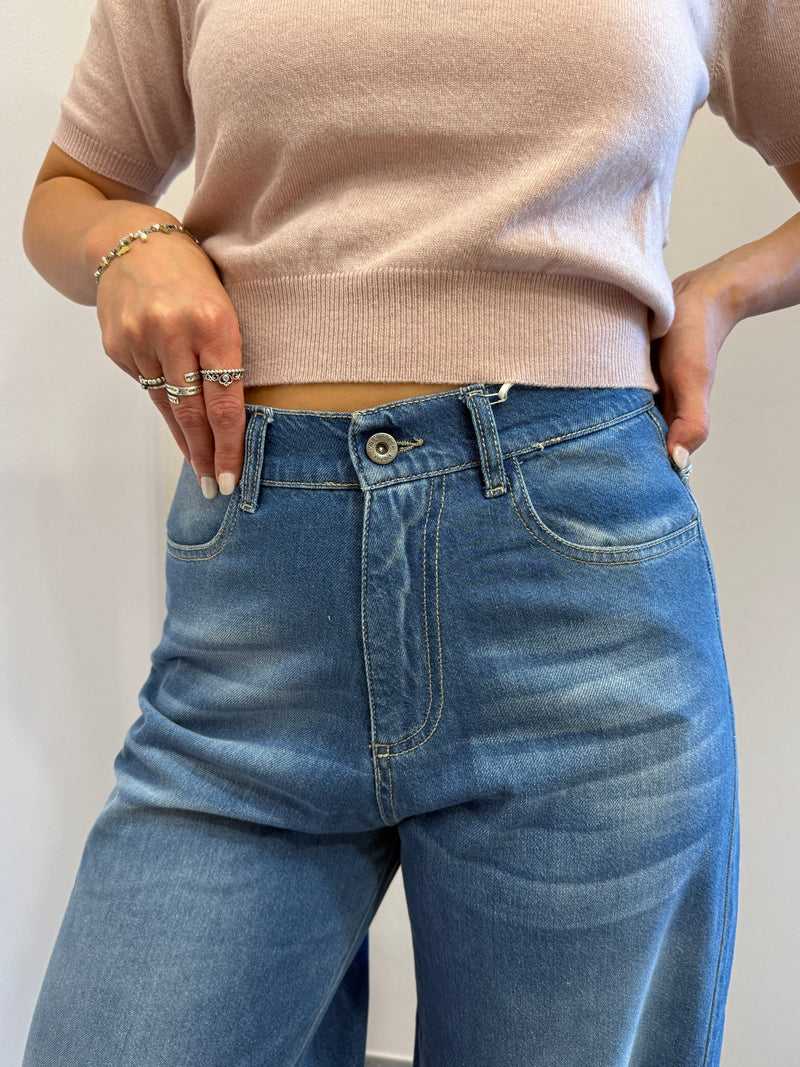 Jeans flare baggy Kontatto