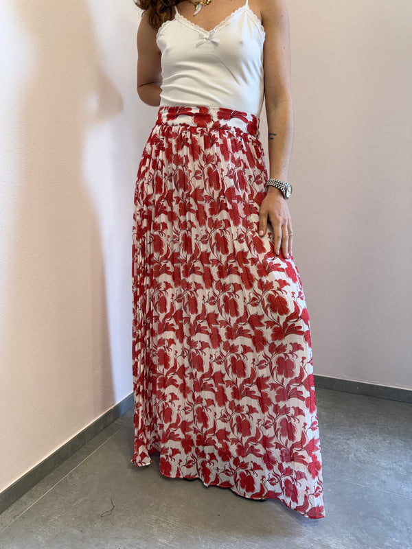 Gonna a fiori rossa Glamorous