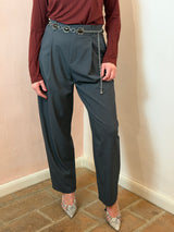 Pantalone sartoriale a gamba ampia , Grigio Antracite - Lumina