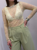 Maglia di pizzo Lime