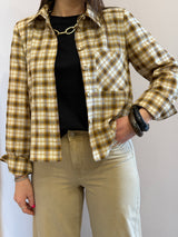 Camicia crop a quadri Susy Mix
