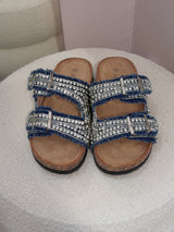Ciabatta gioiello blu Denim