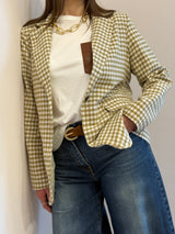 Blazer vichy a quadretti verde pistacchio