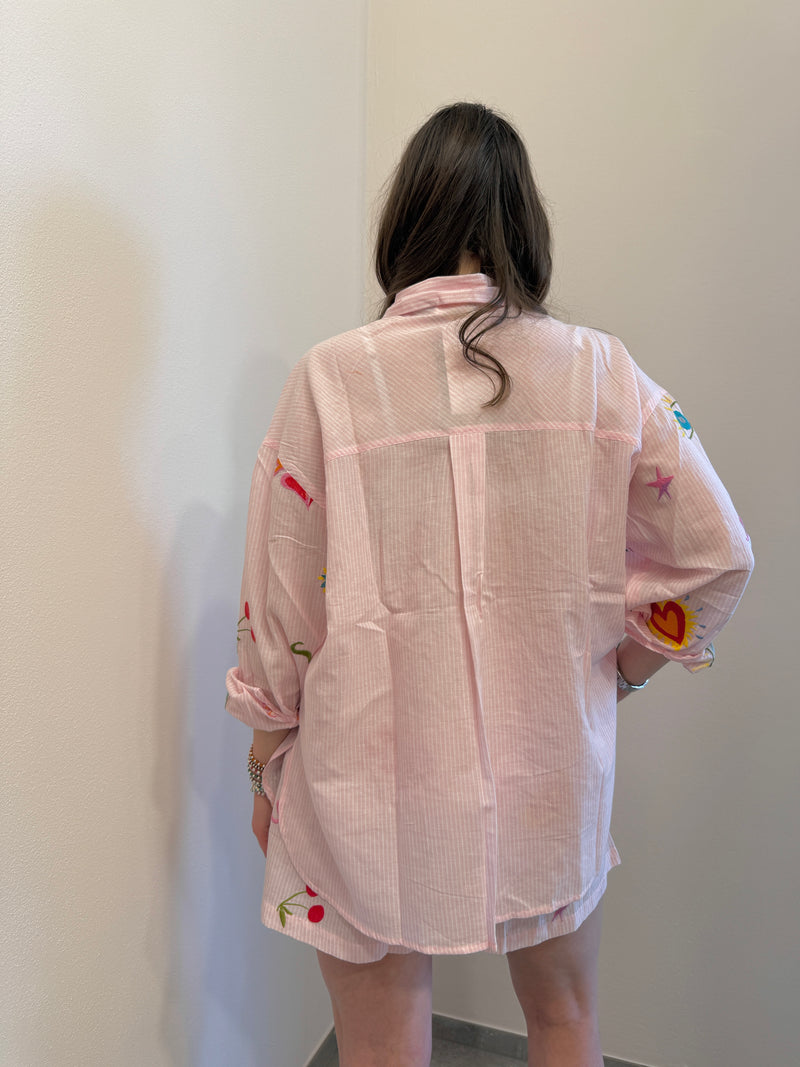 Camicia Clemmy con ricami La Petite ètolie Paris
