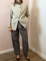 Gilet strutturato con spalline imbottite - Lumina