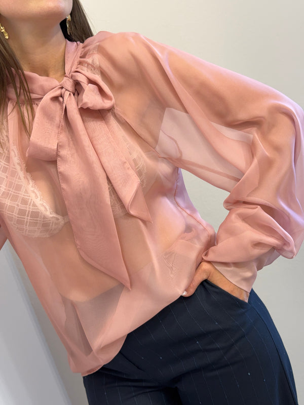 Camicia fiocco rosa Kontatto