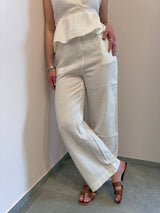 Pantalone Palmy bianco La Petite ètolie Paris