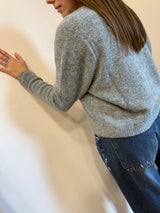 Cardigan con bottoni in madreperla Grey Kontatto