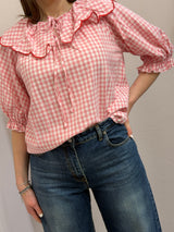 Camicetta vichy rosa