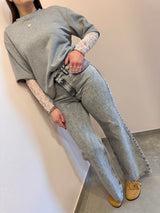 Felpa con manica in pizzo SusyMix