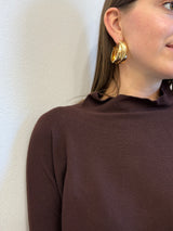 Maglia collo cratere mogano Kontatto