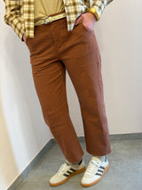 Pantalone Barrell Kontatto, color ruggine ￼