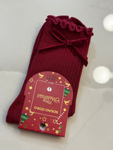 Calze fiocchetto rosso