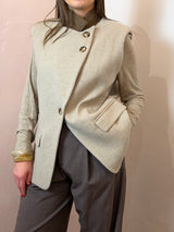 Gilet strutturato con spalline imbottite - Lumina