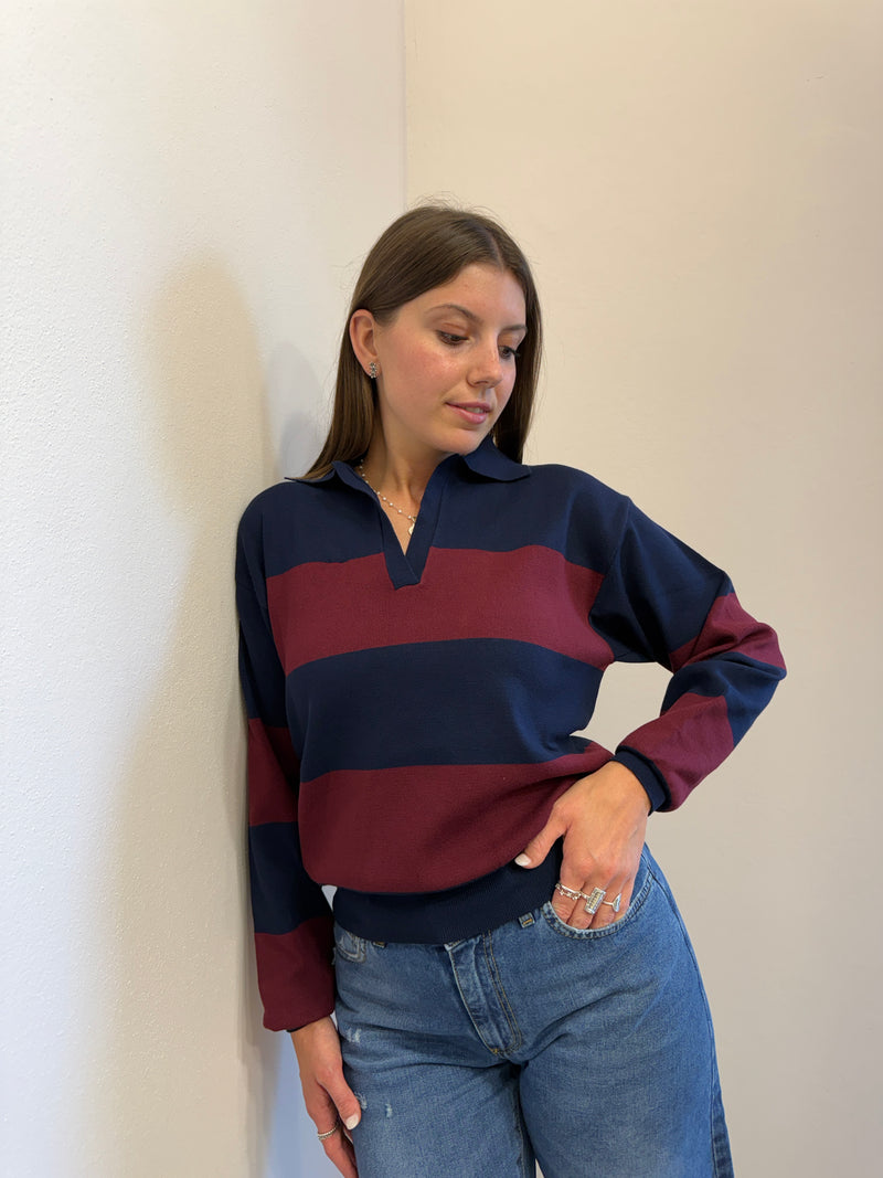 Polo a righe Kontatto